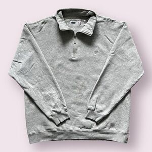 Fila Pullover Half Zip Sweatshirt - Grey